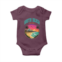 South Beach Miami Baby Onesie Retro Florida USA Souvenir Gift