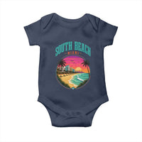 South Beach Miami Baby Onesie Retro Florida USA Souvenir Gift