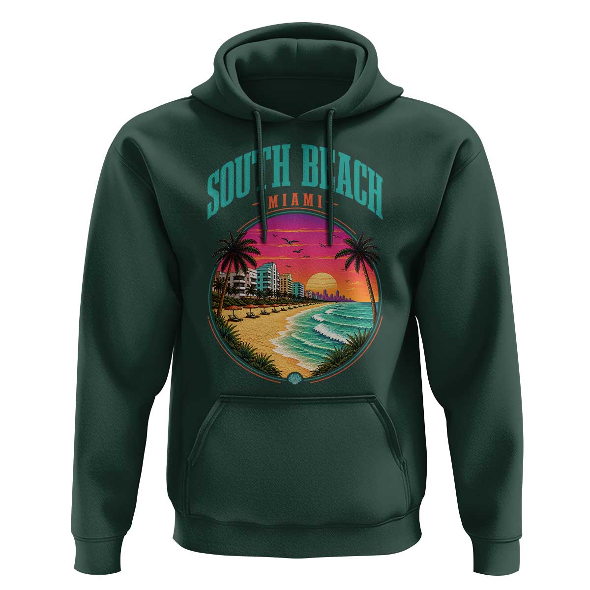 South Beach Miami Hoodie Retro Florida USA Souvenir Gift