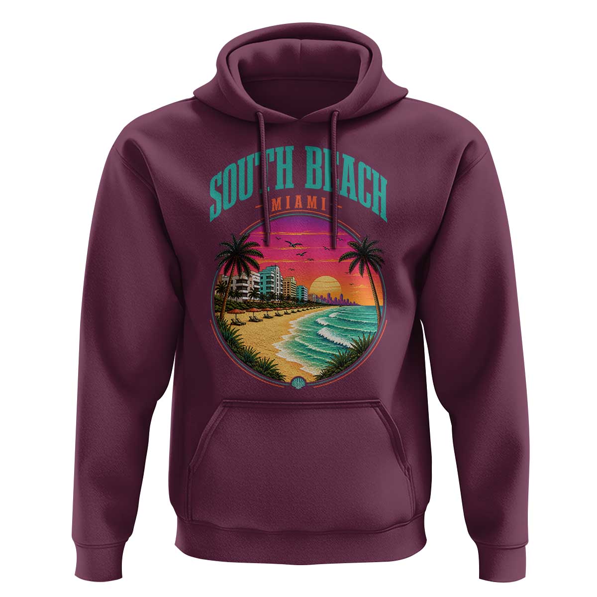 South Beach Miami Hoodie Retro Florida USA Souvenir Gift