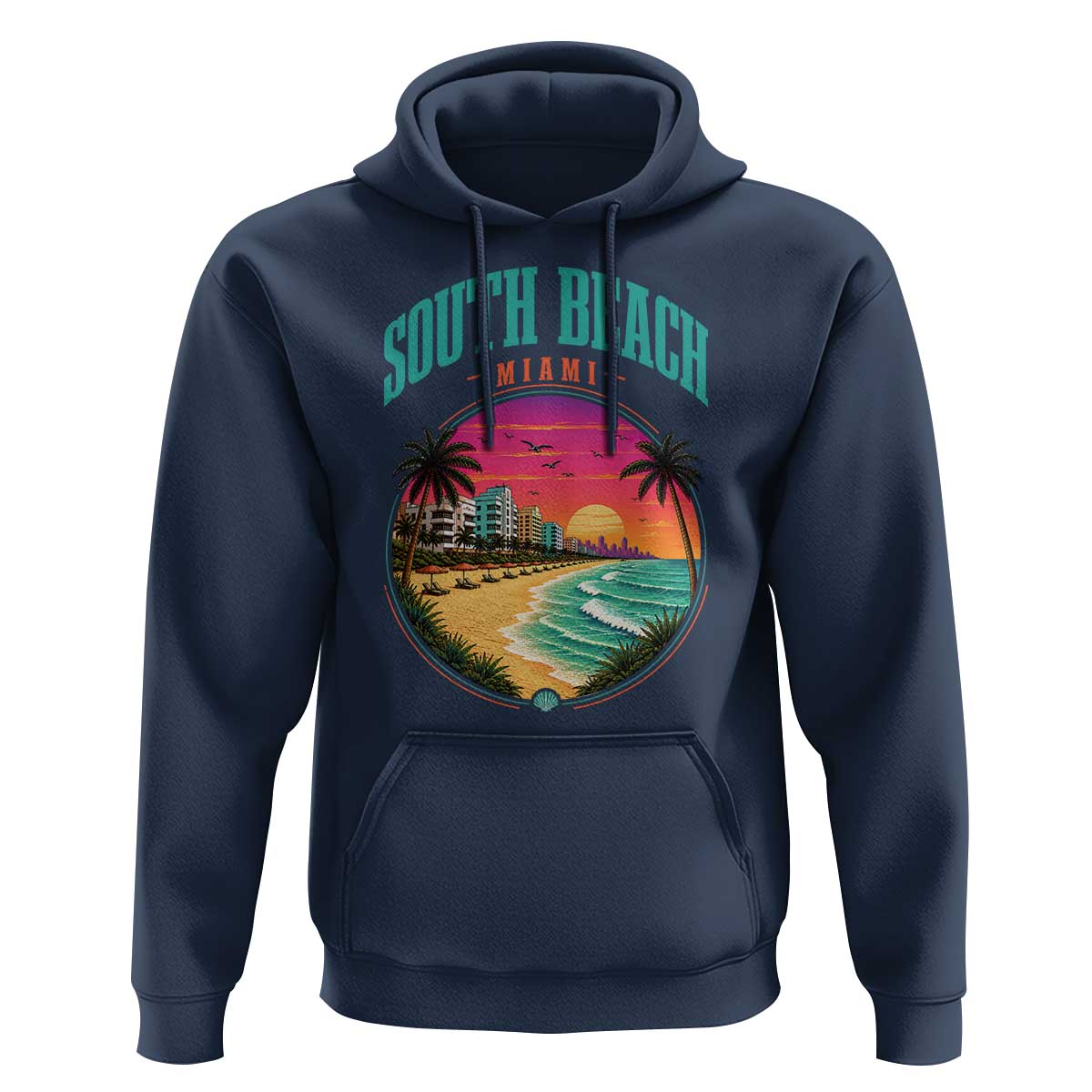 South Beach Miami Hoodie Retro Florida USA Souvenir Gift