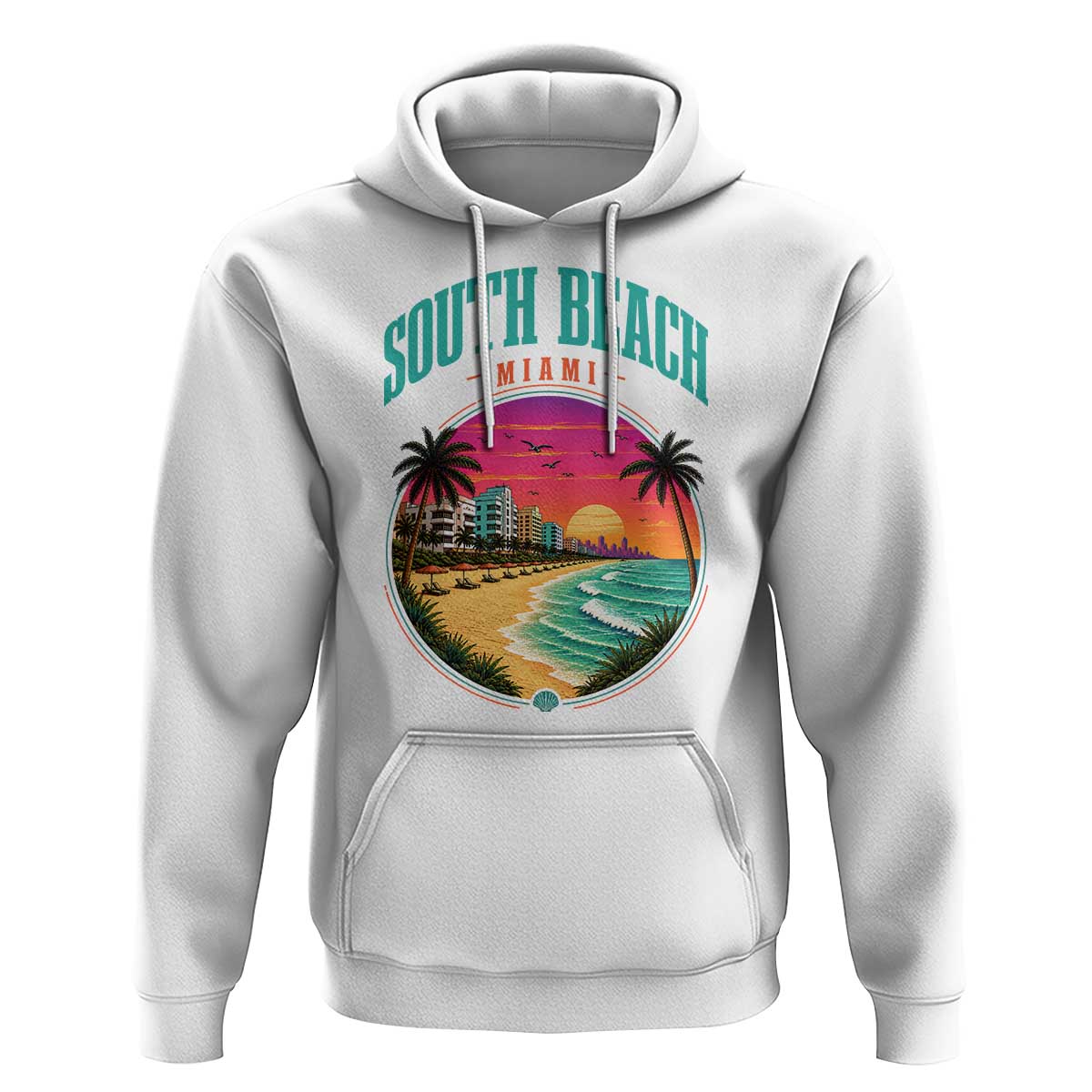 South Beach Miami Hoodie Retro Florida USA Souvenir Gift