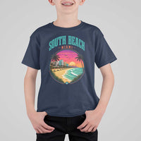 South Beach Miami T Shirt For Kid Retro Florida USA Souvenir Gift