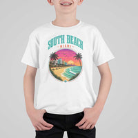 South Beach Miami T Shirt For Kid Retro Florida USA Souvenir Gift