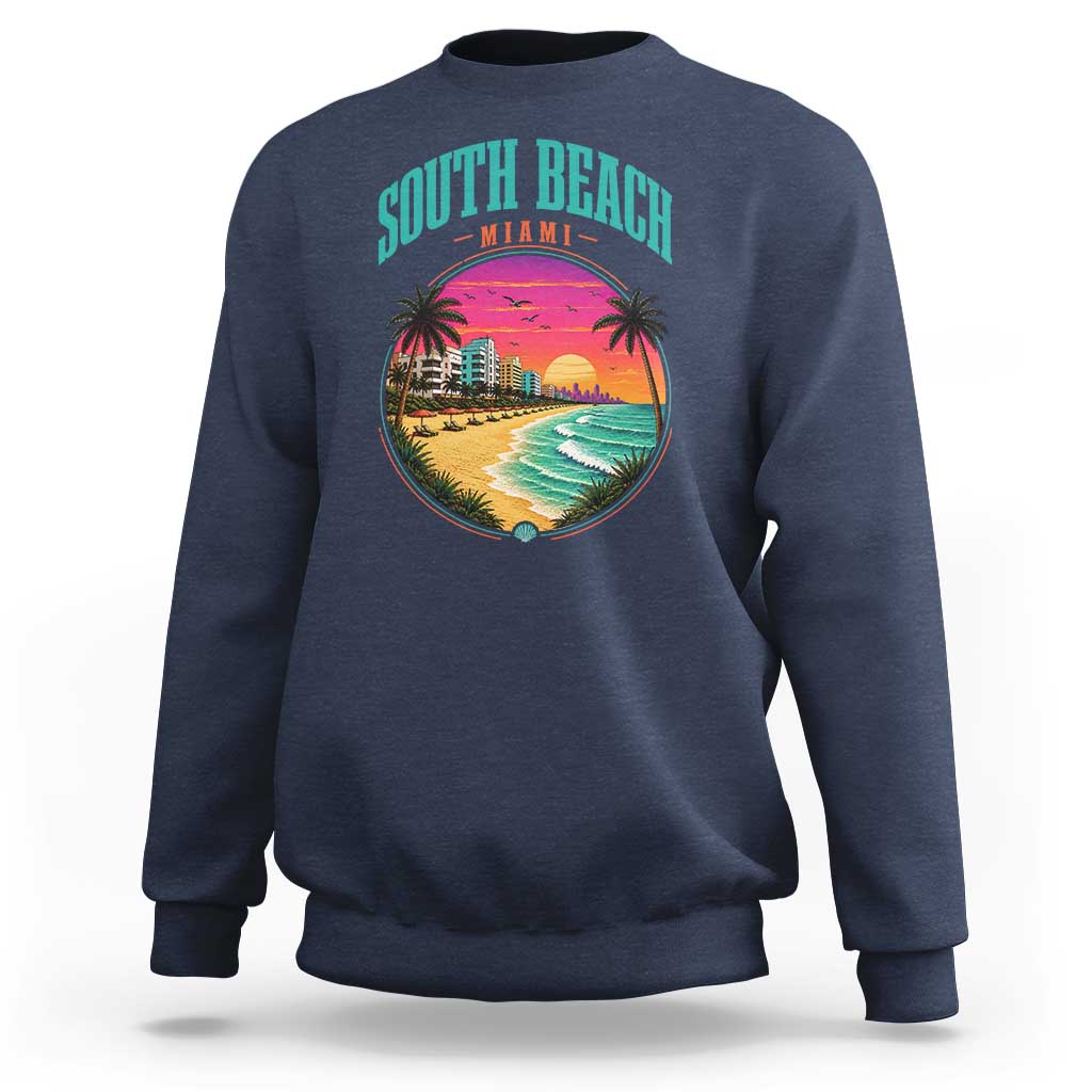 South Beach Miami Sweatshirt Retro Florida USA Souvenir Gift