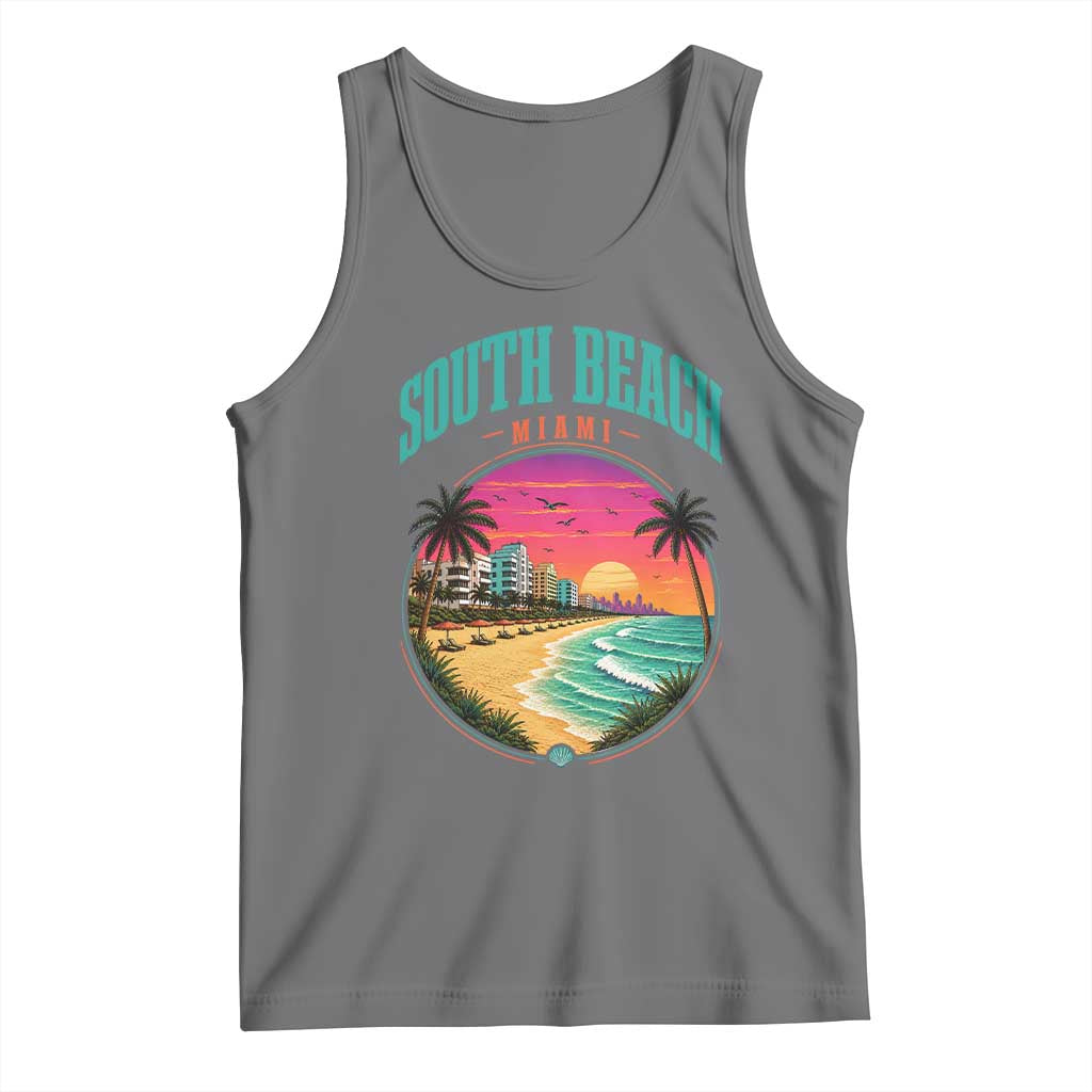 South Beach Miami Tank Top Retro Florida USA Souvenir Gift
