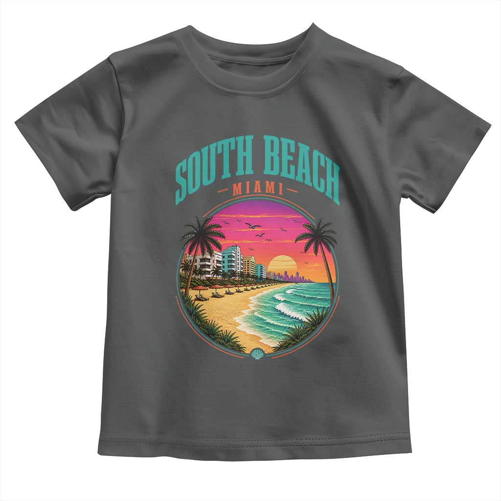 South Beach Miami Toddler T Shirt Retro Florida USA Souvenir Gift