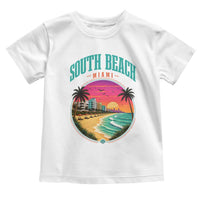 South Beach Miami Toddler T Shirt Retro Florida USA Souvenir Gift