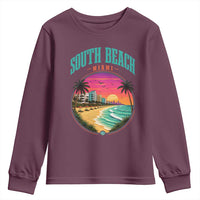 South Beach Miami Youth Sweatshirt Retro Florida USA Souvenir Gift
