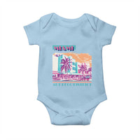 Vintage Miami Florida Art Deco Baby Onesie Miami City Pride Graphic