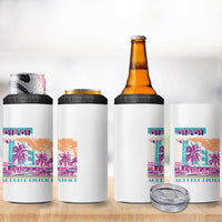 Vintage Miami Florida Art Deco 4 in 1 Can Cooler Tumbler Miami City Pride Graphic