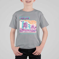 Vintage Miami Florida Art Deco T Shirt For Kid Miami City Pride Graphic