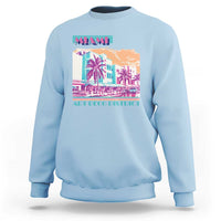 Vintage Miami Florida Art Deco Sweatshirt Miami City Pride Graphic