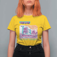 Vintage Miami Florida Art Deco T Shirt For Women Miami City Pride Graphic