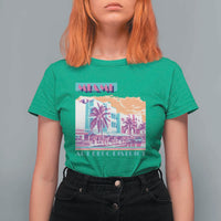 Vintage Miami Florida Art Deco T Shirt For Women Miami City Pride Graphic