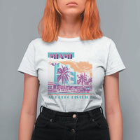 Vintage Miami Florida Art Deco T Shirt For Women Miami City Pride Graphic