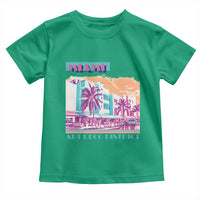 Vintage Miami Florida Art Deco Toddler T Shirt Miami City Pride Graphic
