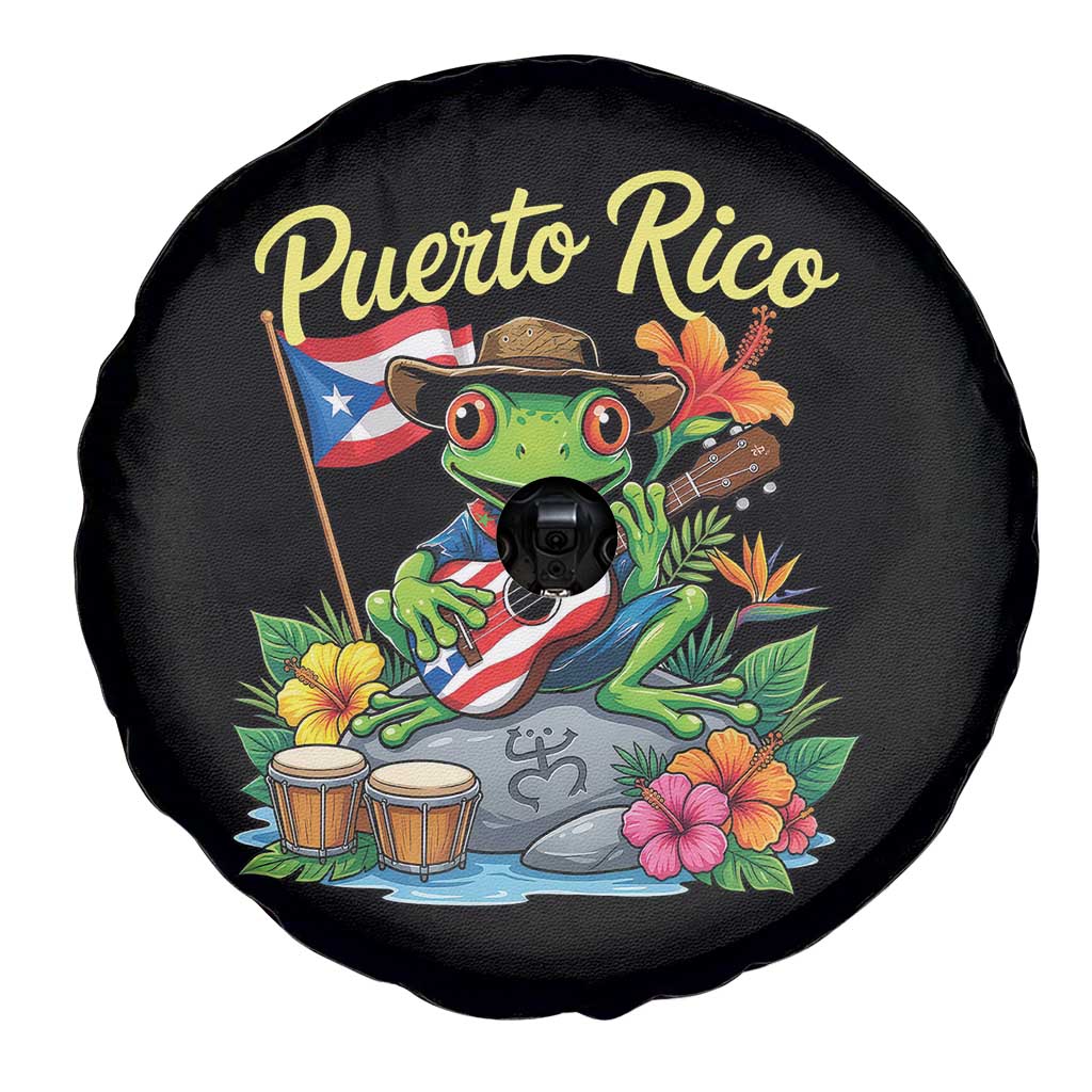 Hispanic Heritage Month Spare Tire Cover Taino Boricua Coqui Frog Puerto Rico