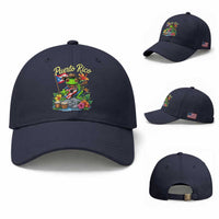 Hispanic Heritage Month Baseball Cap Taino Boricua Coqui Frog Puerto Rico