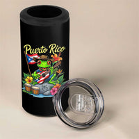 Hispanic Heritage Month 4 in 1 Can Cooler Tumbler Taino Boricua Coqui Frog Puerto Rico