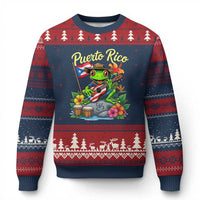Hispanic Heritage Month Ugly Christmas Sweater Taino Boricua Coqui Frog Puerto Rico