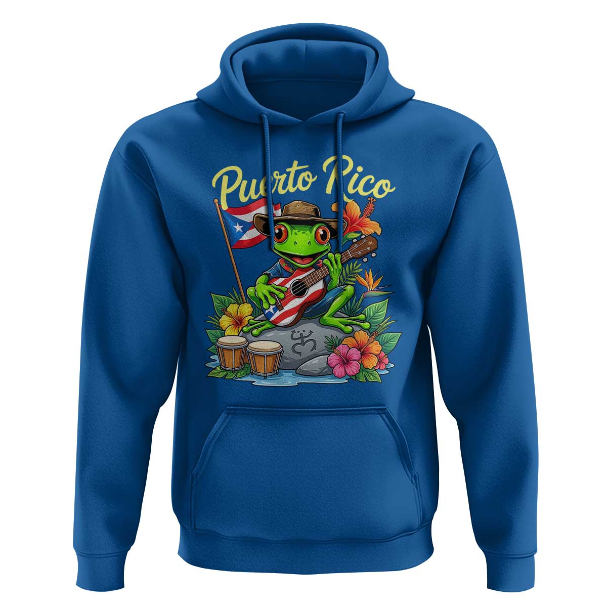Hispanic Heritage Month Hoodie Taino Boricua Coqui Frog Puerto Rico