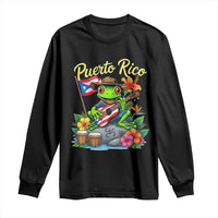 Hispanic Heritage Month Long Sleeve Shirt Taino Boricua Coqui Frog Puerto Rico