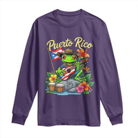 Hispanic Heritage Month Long Sleeve Shirt Taino Boricua Coqui Frog Puerto Rico
