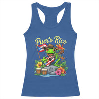 Hispanic Heritage Month Racerback Tank Top Taino Boricua Coqui Frog Puerto Rico