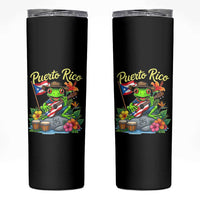 Hispanic Heritage Month Skinny Tumbler Taino Boricua Coqui Frog Puerto Rico