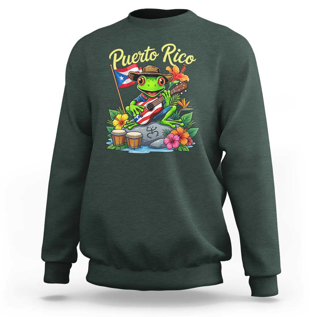 Hispanic Heritage Month Sweatshirt Taino Boricua Coqui Frog Puerto Rico