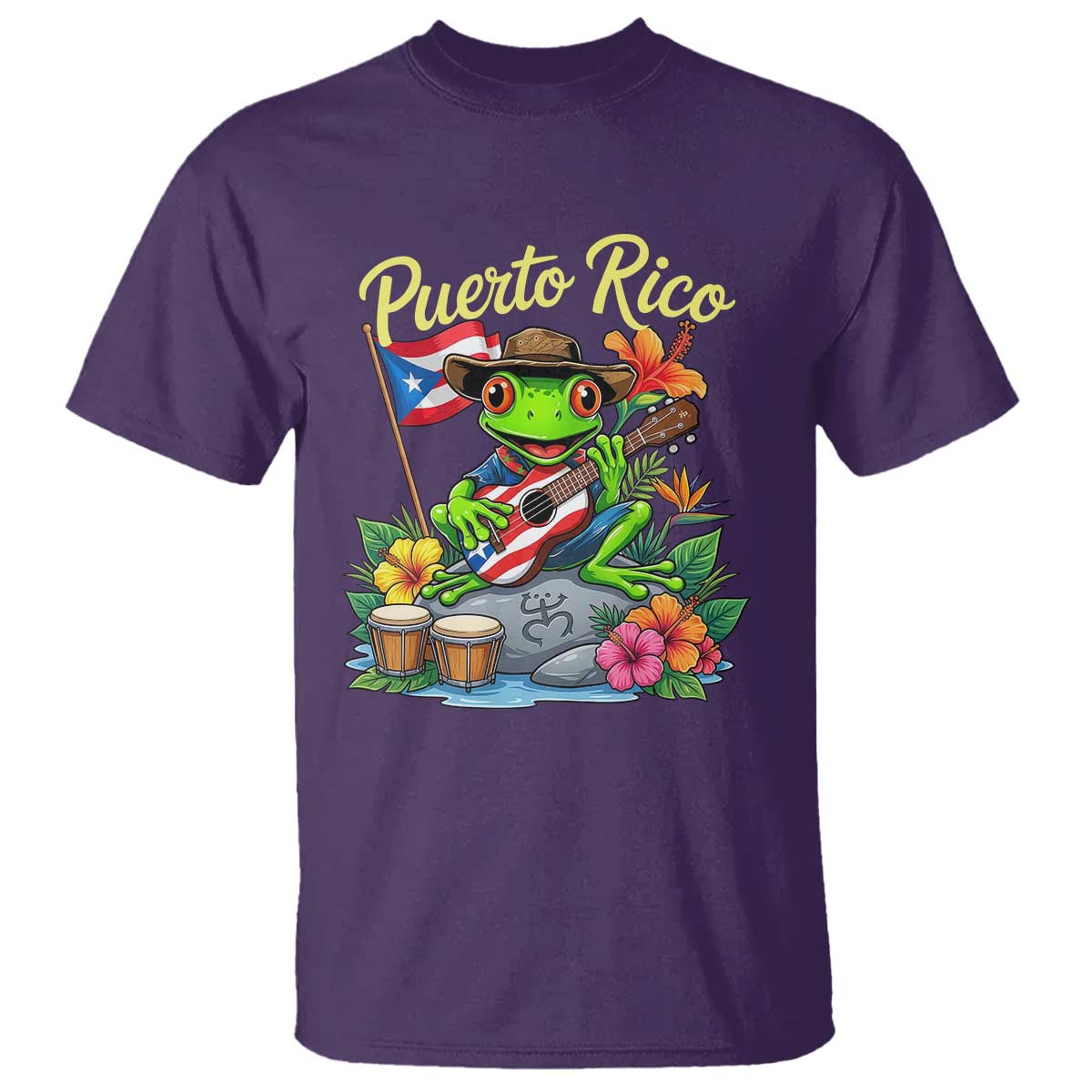 Hispanic Heritage Month T Shirt Taino Boricua Coqui Frog Puerto Rico
