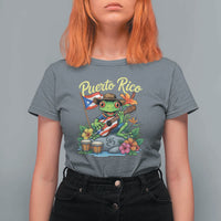 Hispanic Heritage Month T Shirt For Women Taino Boricua Coqui Frog Puerto Rico