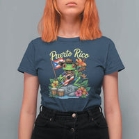 Hispanic Heritage Month T Shirt For Women Taino Boricua Coqui Frog Puerto Rico