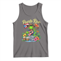 Hispanic Heritage Month Tank Top Taino Boricua Coqui Frog Puerto Rico