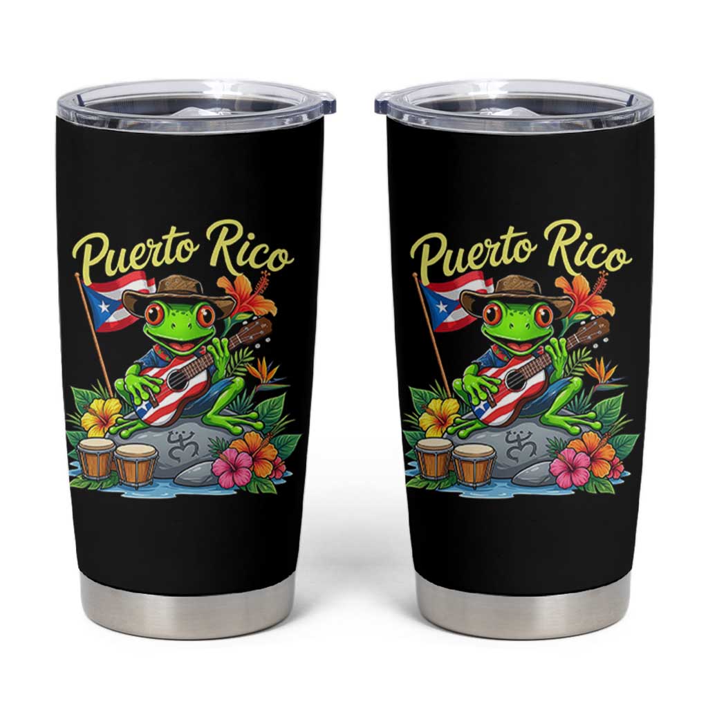 Hispanic Heritage Month Tumbler Cup Taino Boricua Coqui Frog Puerto Rico
