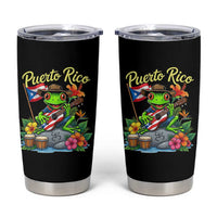 Hispanic Heritage Month Tumbler Cup Taino Boricua Coqui Frog Puerto Rico