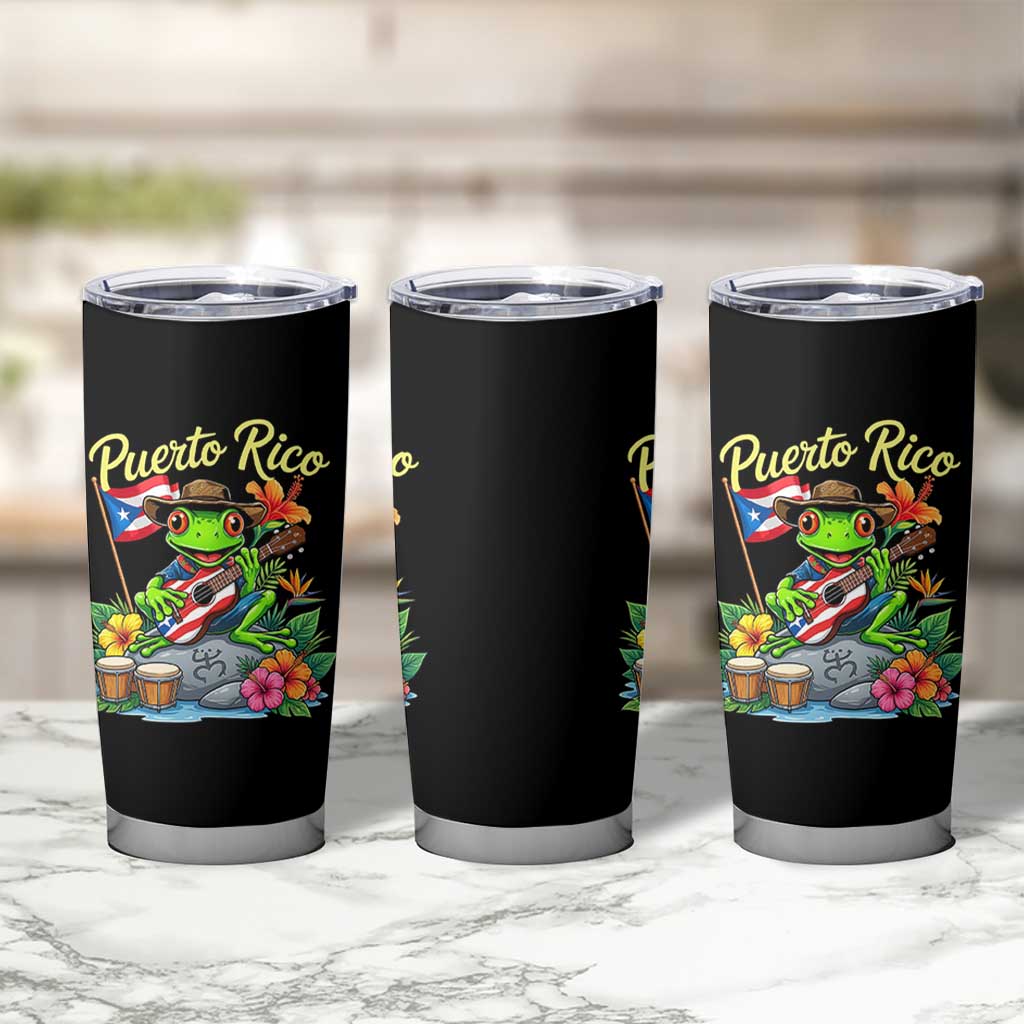 Hispanic Heritage Month Tumbler Cup Taino Boricua Coqui Frog Puerto Rico