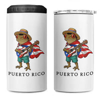 Coqui Frog Puerto Rico 4 in 1 Can Cooler Tumbler Boricua Taino Island Pride