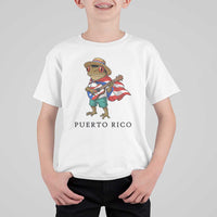 Coqui Frog Puerto Rico T Shirt For Kid Boricua Taino Island Pride