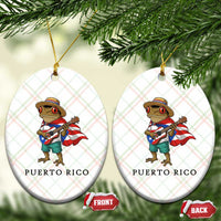 Coqui Frog Puerto Rico Ceramic Ornament Boricua Taino Island Pride