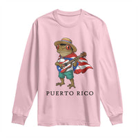 Coqui Frog Puerto Rico Long Sleeve Shirt Boricua Taino Island Pride