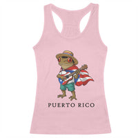 Coqui Frog Puerto Rico Racerback Tank Top Boricua Taino Island Pride