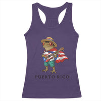 Coqui Frog Puerto Rico Racerback Tank Top Boricua Taino Island Pride