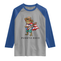 Coqui Frog Puerto Rico Raglan Shirt Boricua Taino Island Pride
