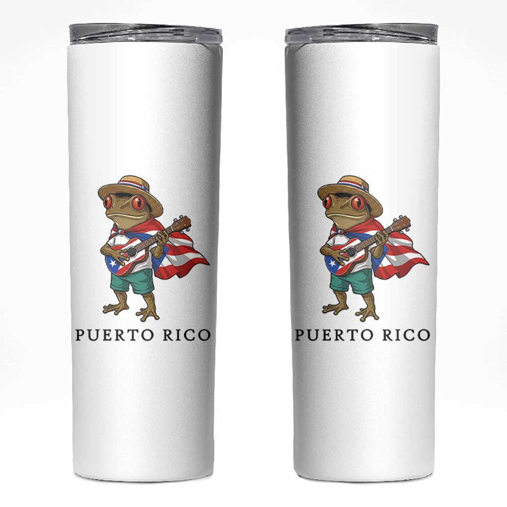 Coqui Frog Puerto Rico Skinny Tumbler Boricua Taino Island Pride