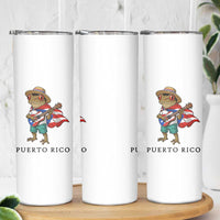 Coqui Frog Puerto Rico Skinny Tumbler Boricua Taino Island Pride