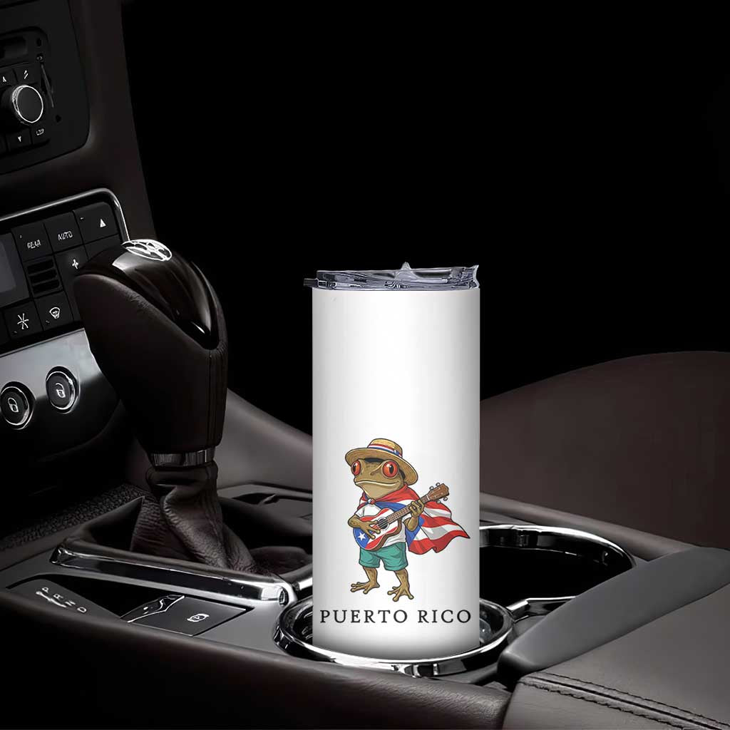 Coqui Frog Puerto Rico Skinny Tumbler Boricua Taino Island Pride