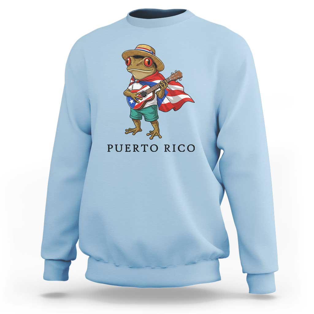 Coqui Frog Puerto Rico Sweatshirt Boricua Taino Island Pride