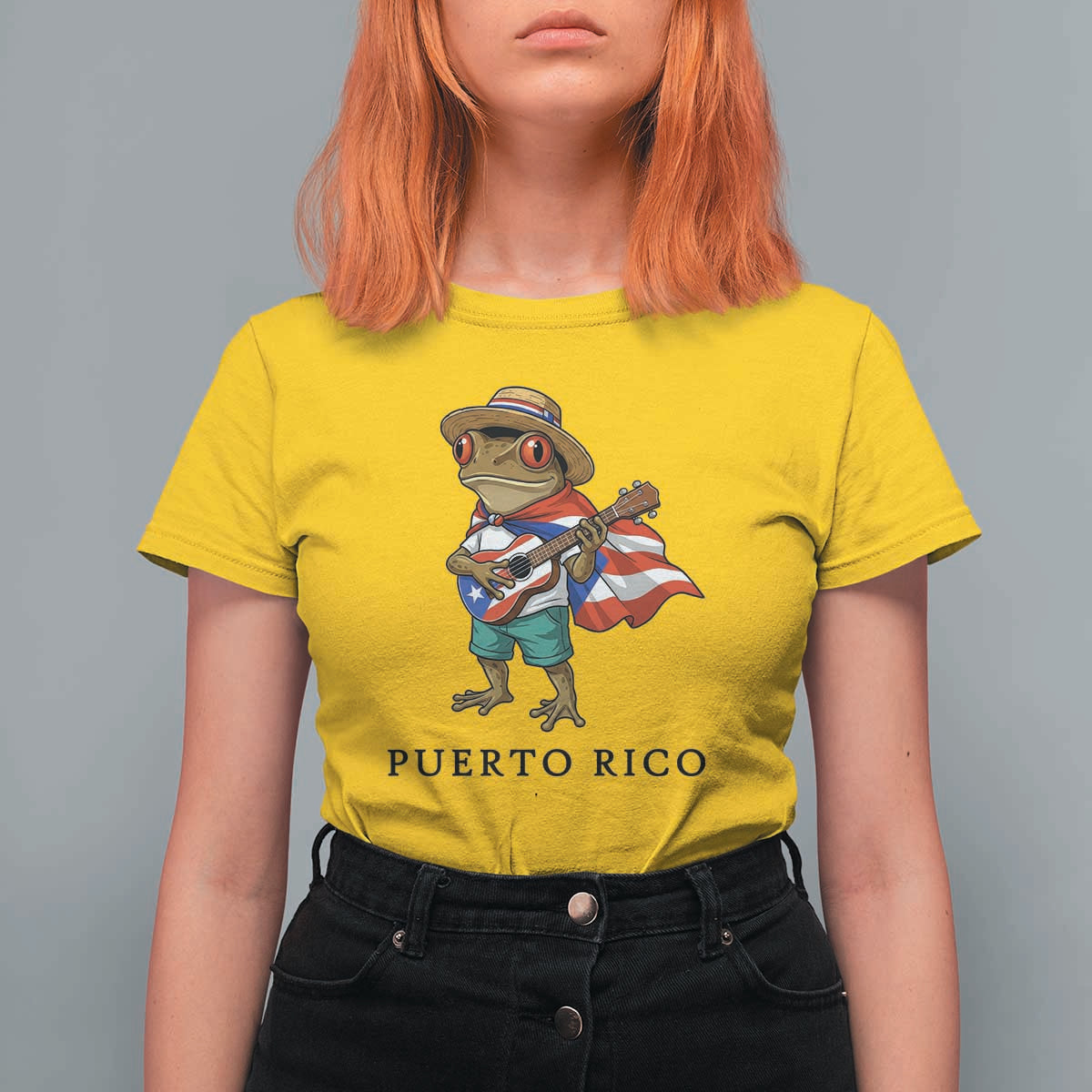 Coqui Frog Puerto Rico T Shirt For Women Boricua Taino Island Pride